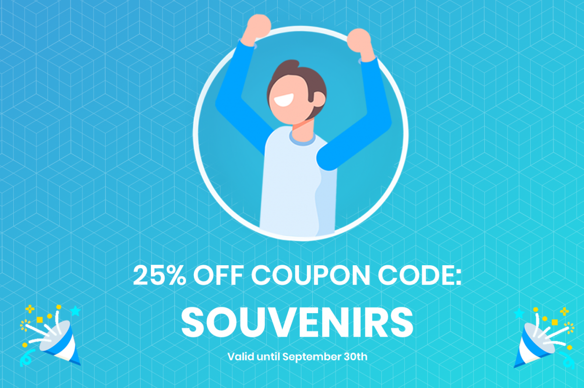 25% Coupon Souvenirs