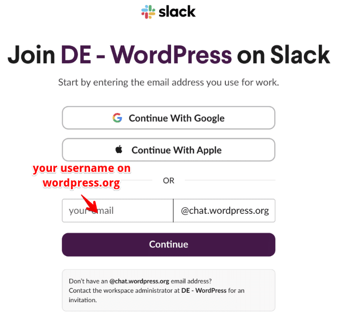 How to join the slack server